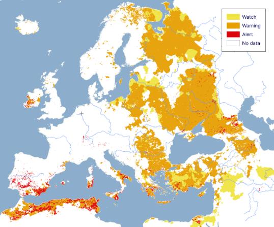 Drought in Europe - CDI in late October 2024