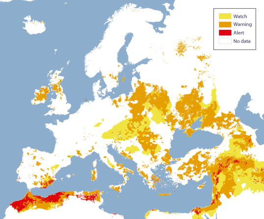 (CDI) Combined Drought Indicator - early February 2025