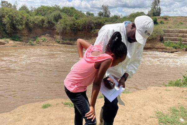 Sampling activities in Kenya